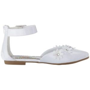 Rachel Shoes White Mindy Flower Flat
